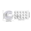 Efficient Silicone Pastries Making Mould Stamp Functional Cake Baking Embosser Moon Shape Silicone Mold