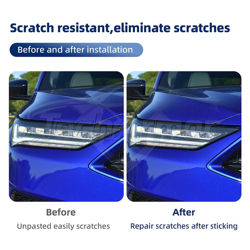 TPU Car Headlight Protective Film For Acura RDX MDX Integra 2019-2021 Transport & Smoke Anti-Scratch Auto External Accessories.