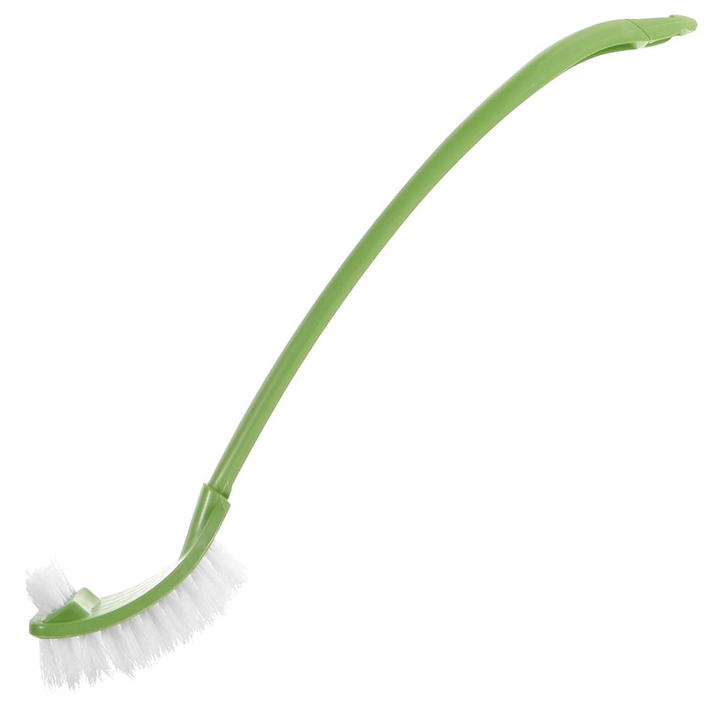 Toilet Brush Cleaning Brush Plastic Portable Long Handle Green Hanging Hole Bathroom Toilet Bowl Scrub Strong