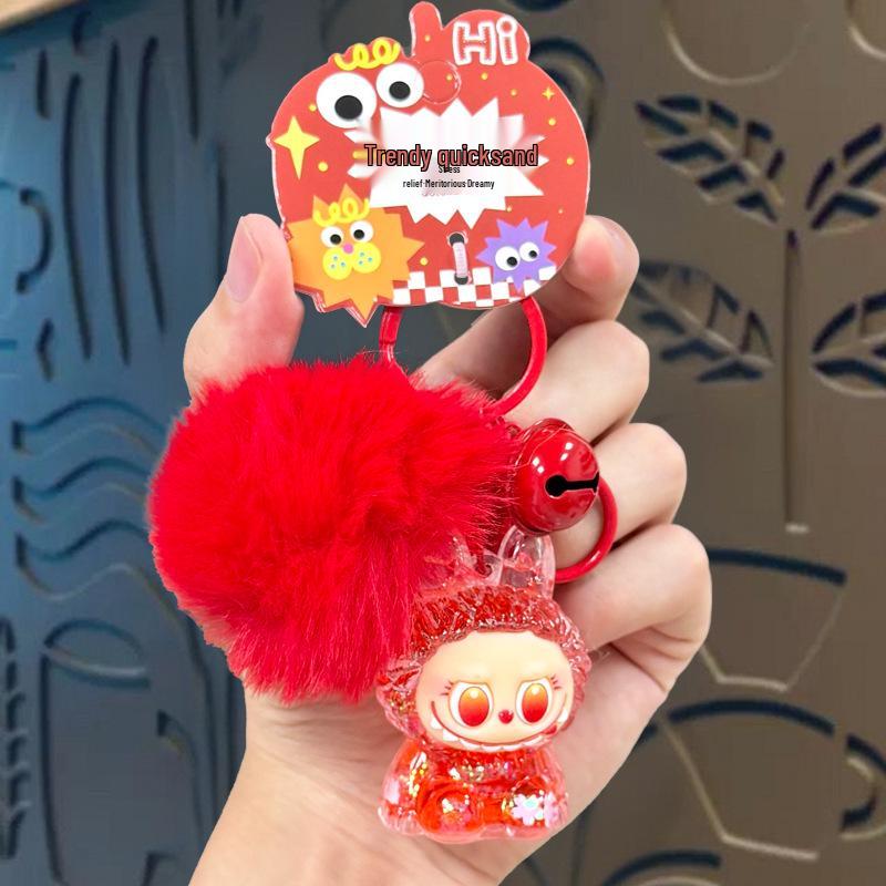 Kreskówkowy Uroczy Portfelik na Monety Labubu i Brelok Etui na Karty – Prezent dla Dzieci i Torebka na Słuchawki