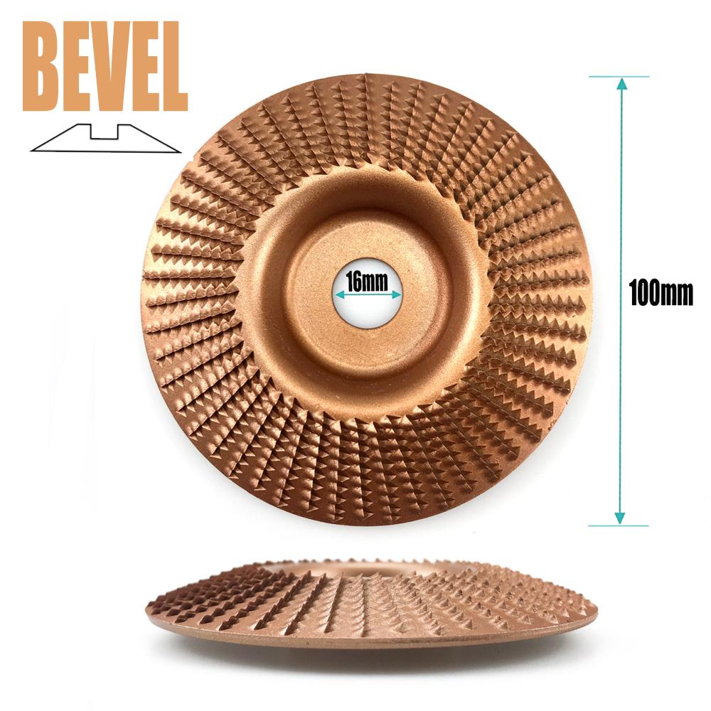 100mm Plane Bevel Angle Grinding Wheel 16/22mm Aperture Rotary Disc Sanding Woods Carving Tool Abrasive Disc for Angle Grinder