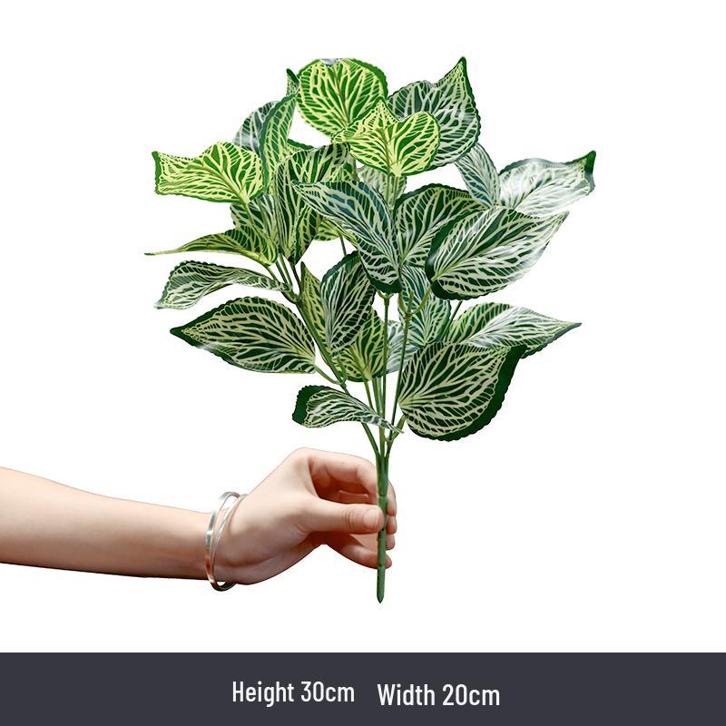 Künstliche Efeutute Grünpflanzen: Einzelstiel-Blumenarrangement für Wohnzimmer-Wanddeko