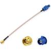 Vehicle Car GPS Antenna Adapter Cable SMA Male To Fakra C Male Blue Coaxial Pigtail Cable 15cm 6 Inch for Vehicle Truck SUV Car Stereo Head Unit