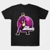 Men Black Print T-shirt The Jesus. No-Cut Transfer Paper Print Cotton Tshirt