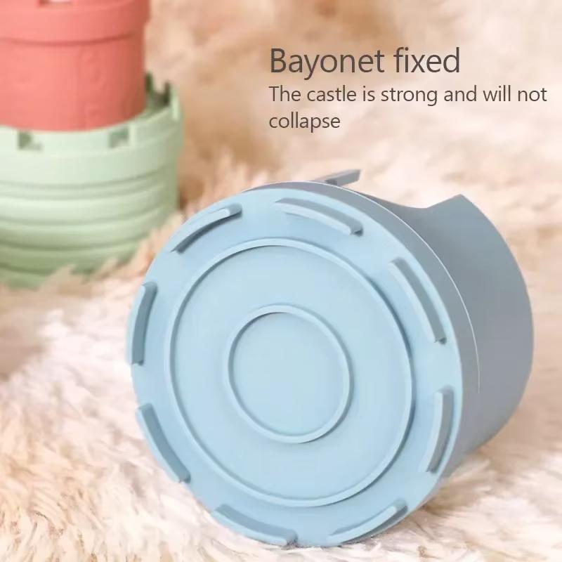 Baby Stacking Cups Montessori Bath Toy for Toddlers  Stackable Cups Early Educational Bath Outdoor Sensory Gift for Boys Girls