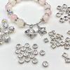10pcs Hollow Rhinestone Spacer Beads for DIY Jewelry Making