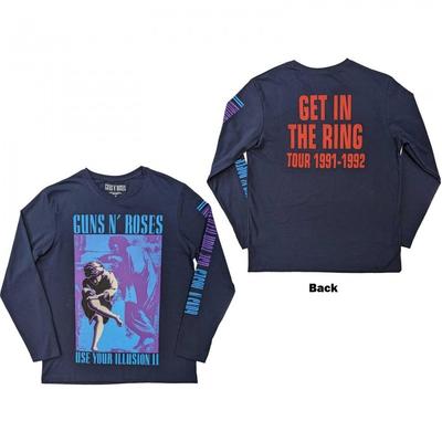 Guns N Roses Unisex Ενηλίκων Get In The Ring Tour 1991-1992 Μακρυμάνικη Μπλούζα