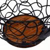 Wire Egg Basket Vintage Multifunctional Metal Egg Storage Basket with Handle for Vegetables Fruits Black