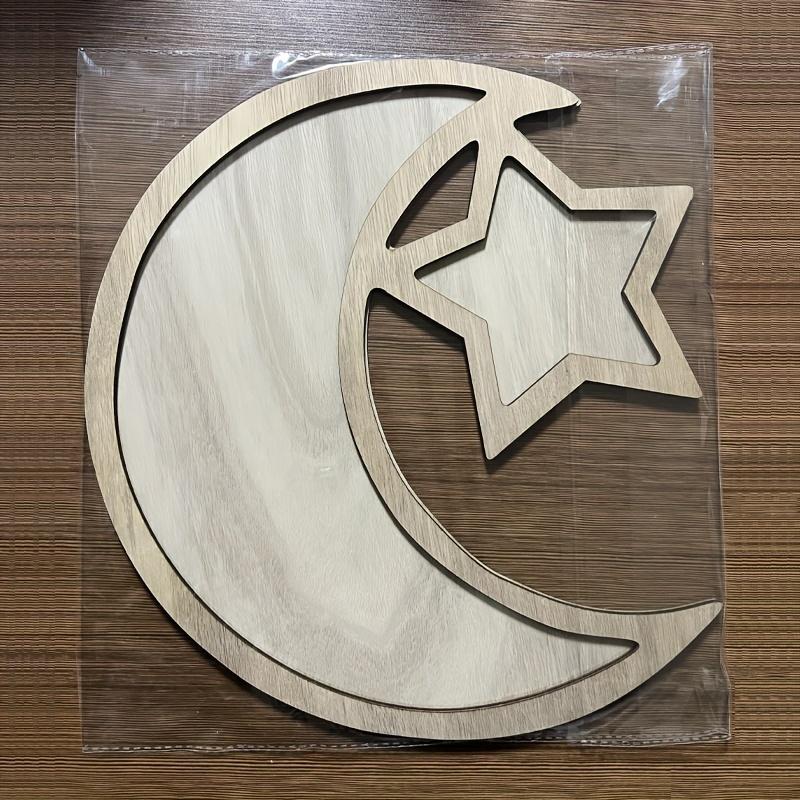 Stars and Moons, Decorations for Ramadan Eid, Dessert Trays, Great for Room Decorations, Crafts, Valentine's Day Decorations, New Year Ornaments