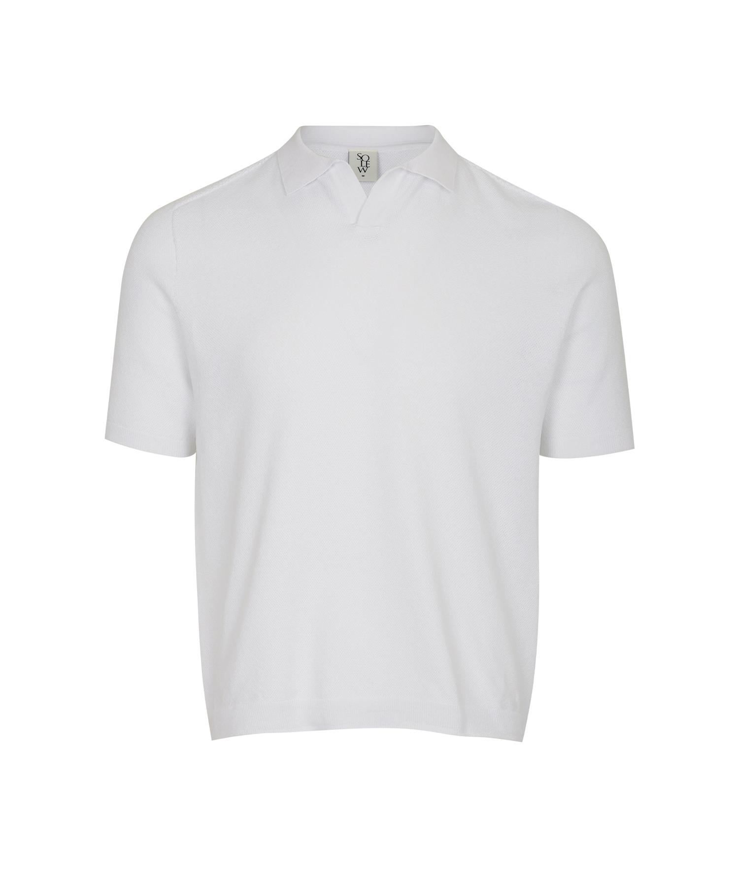 Soru Open Collar Summer Knit_Off-White L