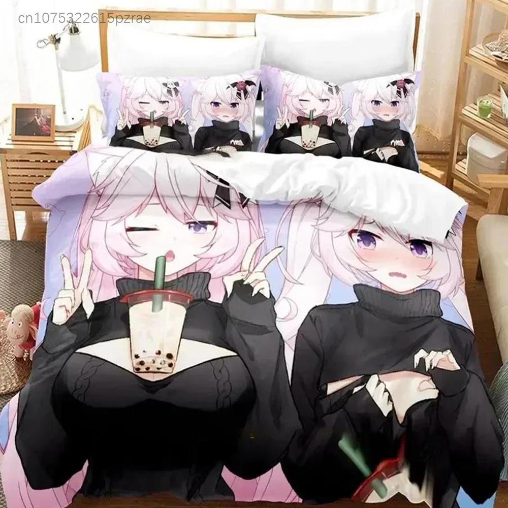 Anime Nyatasha Nyanners Bedding Set For Bedroom Soft Modern Bedspreads Comefortable Kids Duvet Cover Quilt Cover And Pillowcase