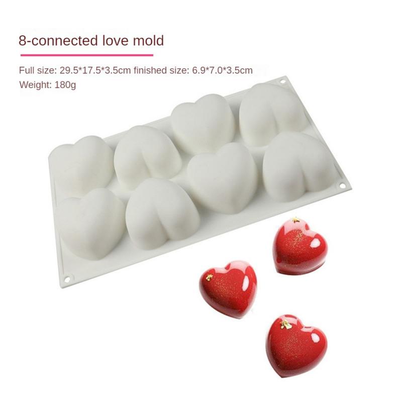 

Форма для выпечки муссового торта, сердца, чизкейка, десерта, монопорчи, силиконовой формы, свечей, мыла, приспособлений для приготовления кондитерских изделий