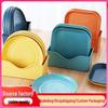 Pastel Macaron Color Tabletop Dish Set: Plastic Fruit, Bone Plates, Storage Plate.