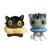 New Funny Animal Black Gray Cat Lovely Anime Game Movie Character Peripherals Plush Toys Cute Plushie Stuffed Doll Ornament