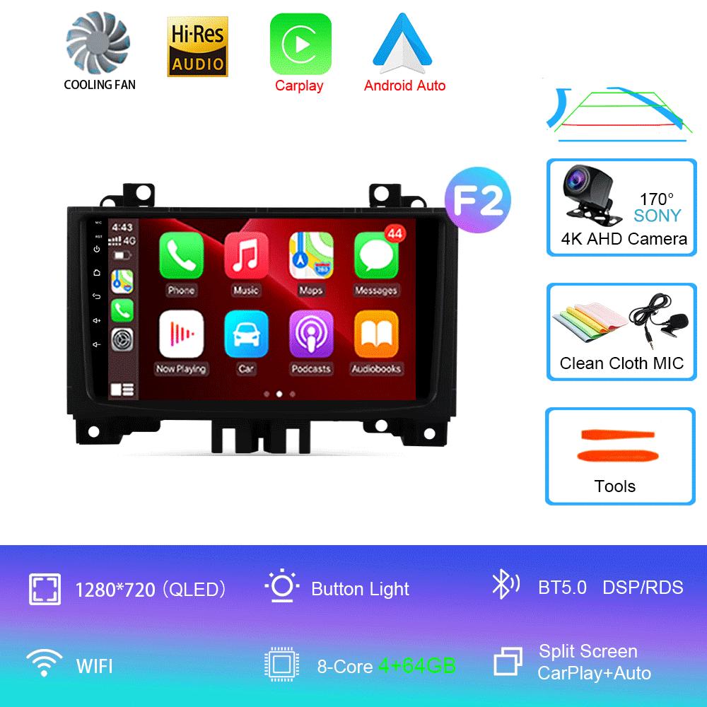 Car Radio 9" Android 14 For Mercedes Benz Sprinter For VW Crafter 2006- 2016 Android CarPlay 4G WIFI GPS Navigation No 2din DSP