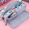 Large Storage Pencil Bag 3 Compartment Pencil Pouch Portable Pen Case  Office