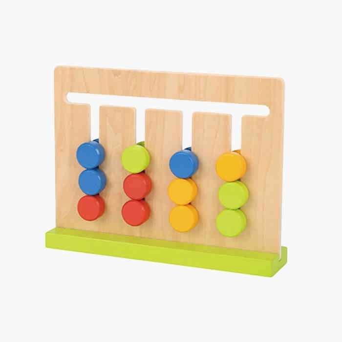 Jeu de Logique en Bois, Puzzle en bois, jeu de tri Montessori, Jeu éducatif