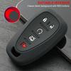For Chevrolet Camaro Cruze Malibu Key Fob Case 5 Button Silicone Cover Protective Shell Holder 2017 2018  Model Accessories