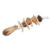 Parrot Chewing Toy Corn Leaves Nut Beak Grinding Hanging Bird Bite Toy for Budgies Parakeet