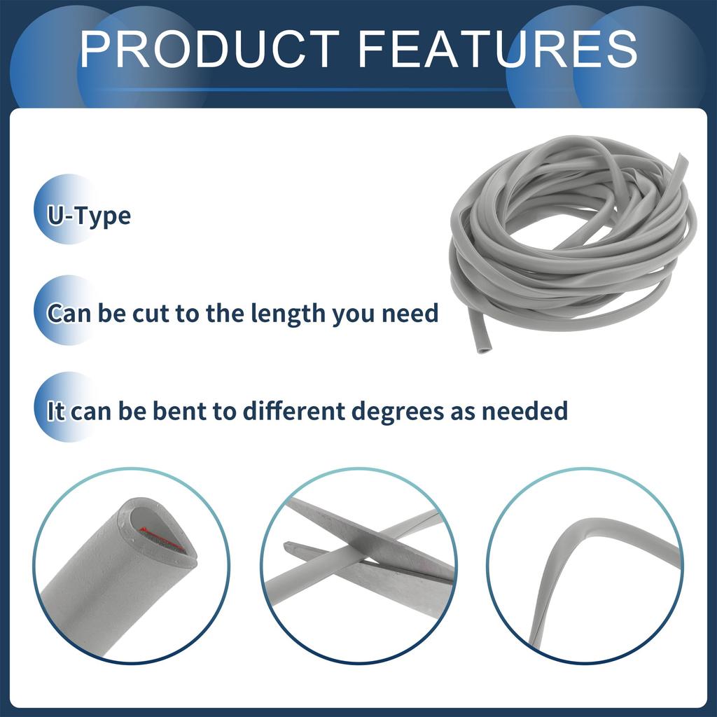 INFINAUTO Car Mall Door Guard Door Edge Protector Door Edge Guard Anti-Scratch U Shape