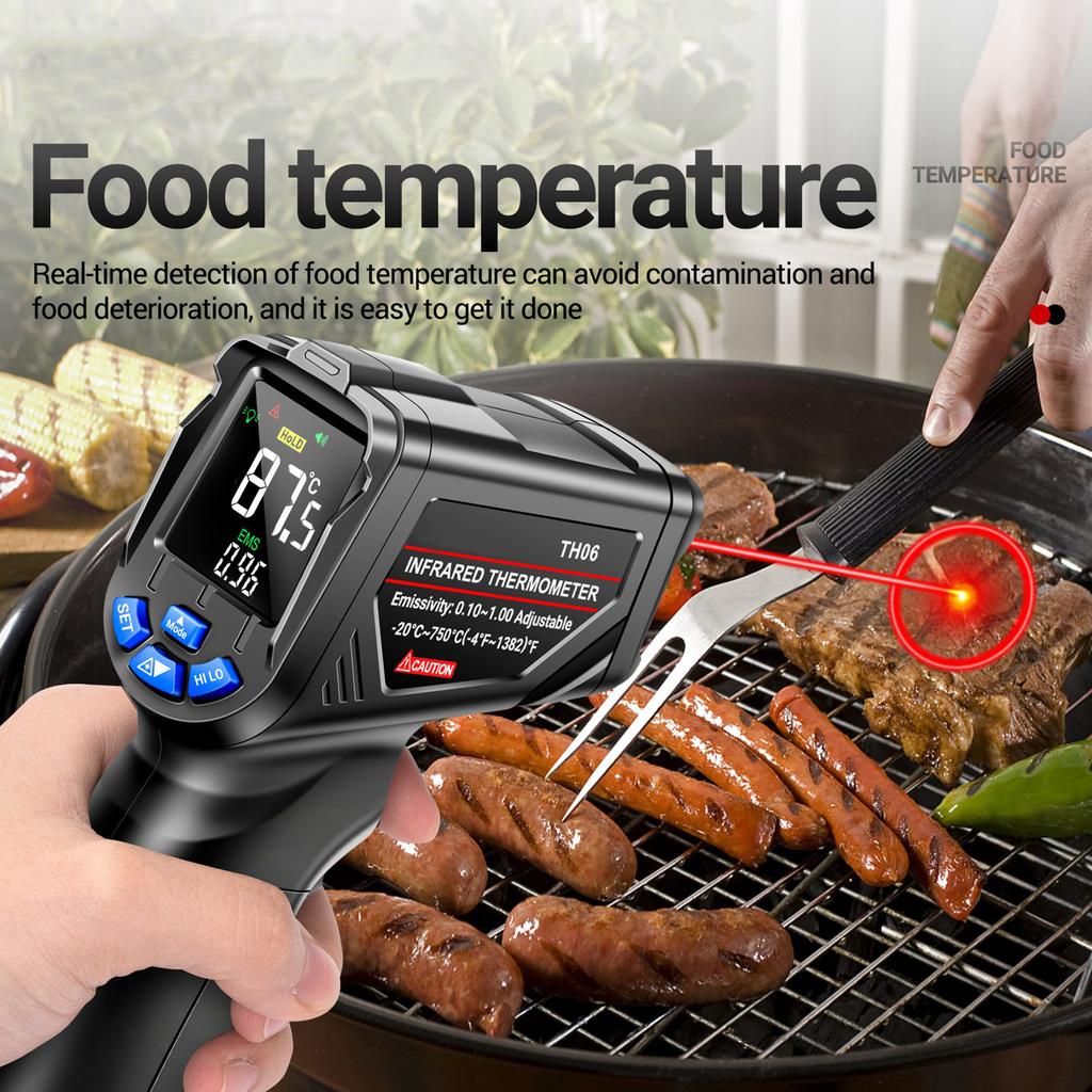   TH06 Infrared   Thermometer -20~750 / -4Stopień Fahrenheita~1382Stopień Fahrenheita   Reverse Screen Thermometer 0.1~1.00   Indu