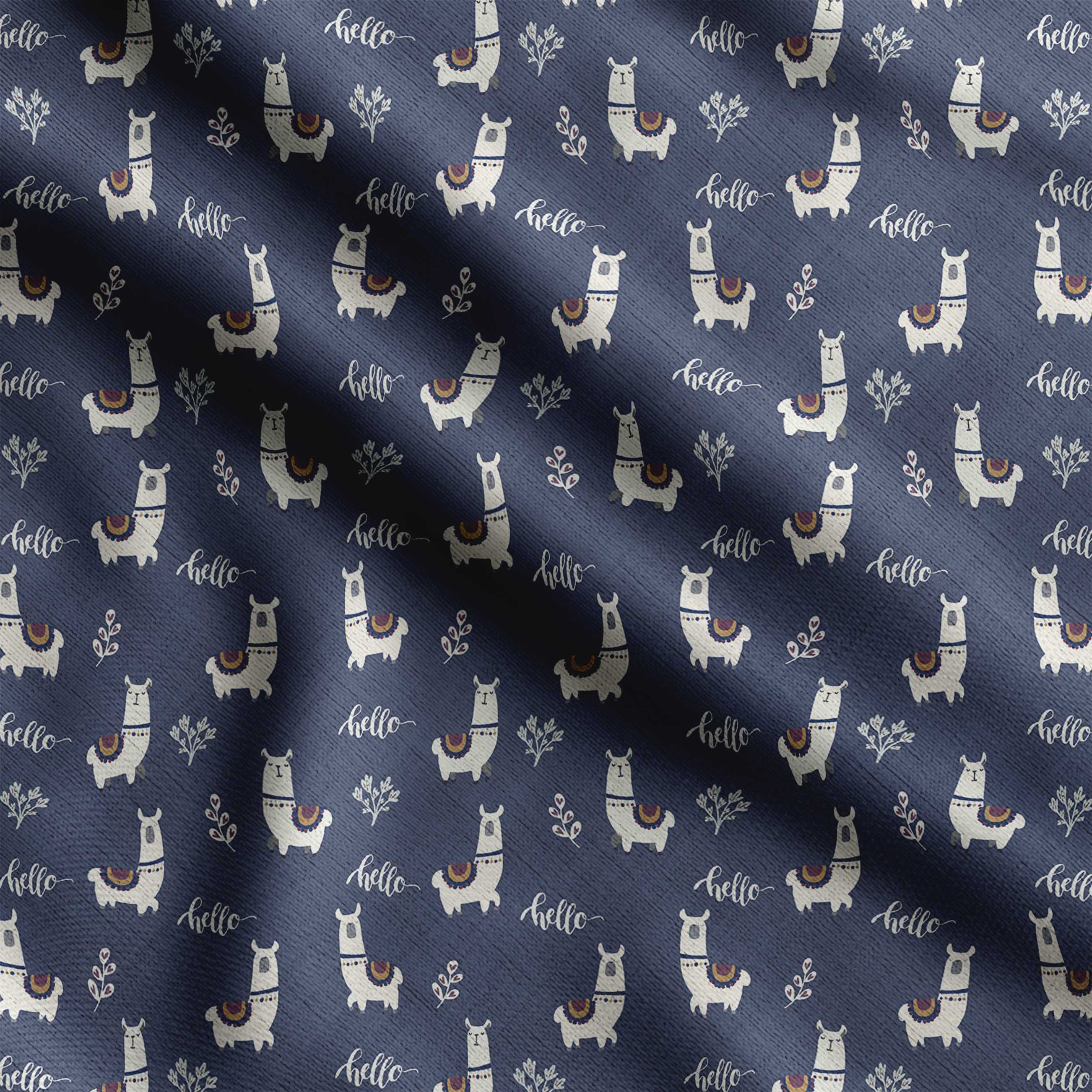 

Soimoi Llama Alpaca Print, бавовняний кембрік, стьобальна тканина, що продається у дворі, шириною 42 дюйма, бавовняна тканина середньої щільності, швейні приналежності, 42 Inch Wide - Cotton Cambric білий