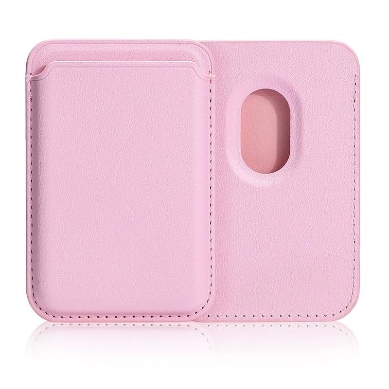 1 pièce Porte-cartes magnétiques Étui de téléphone en cuir PU Poche pour carte de crédit Convient à la plupart des téléphones portables