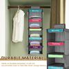 5-Shelf Weekly Clothes Organizer Kids Daily Shelf Hanging Closet Organizer Days of The Week Hanging Storage Shelves for Kids
