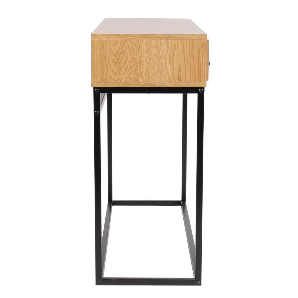 Console Cabinet with Drawers Abbot Black Oak