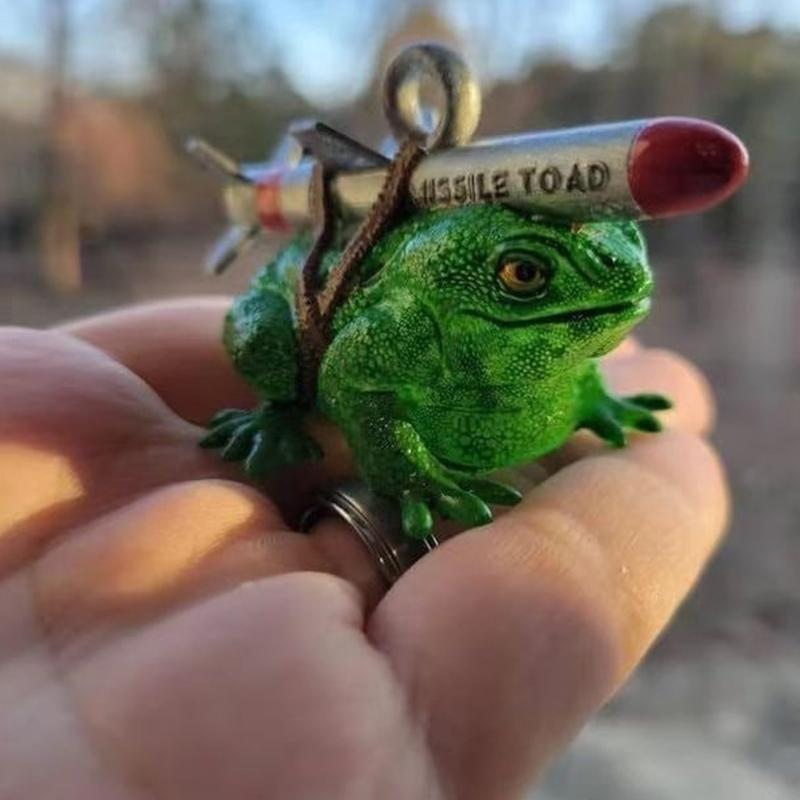 Missiles Toads Hanging Ornament Christmas Tree Decorations Joke Mistletoe Decors Rockets Toads Pendant for Xmases Party Decors CN