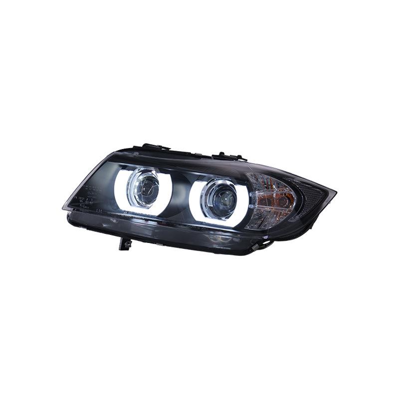 LED Angel Eye Lens Headlight Assembly for BMW 3 Series E90 (2005-2012) with Daytime Running Lights & Turn Signals
