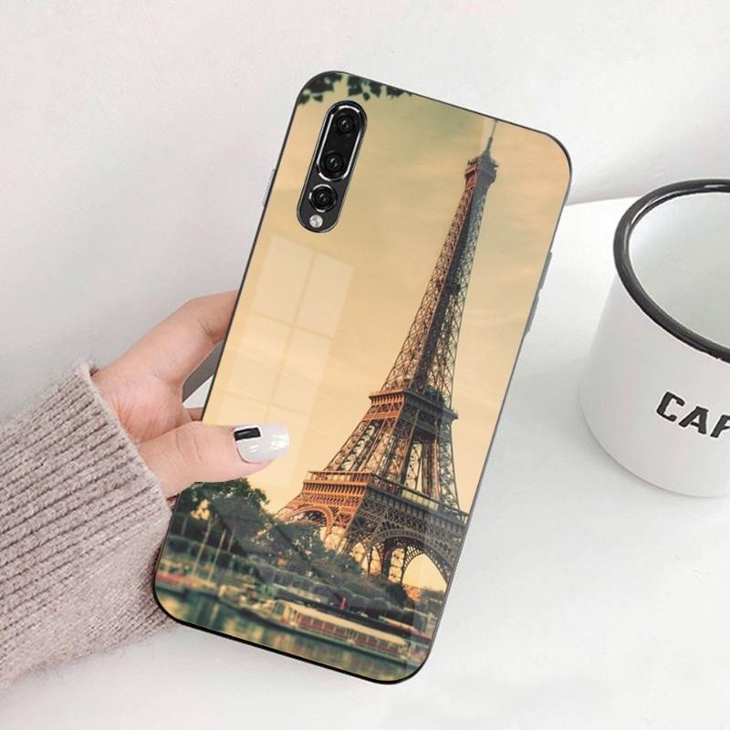 

Чехол для телефона «Эйфелева башня в Париже» для Huawei P50 P40 P30 P20 Pro Mate 40 30 20 Pro Nova 9 8 7 ПК Стеклянный чехол для телефона Huawei Nova7 Pro