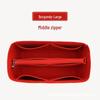 Custom Felt Cosmetic Bag Storage Organizer with Divider