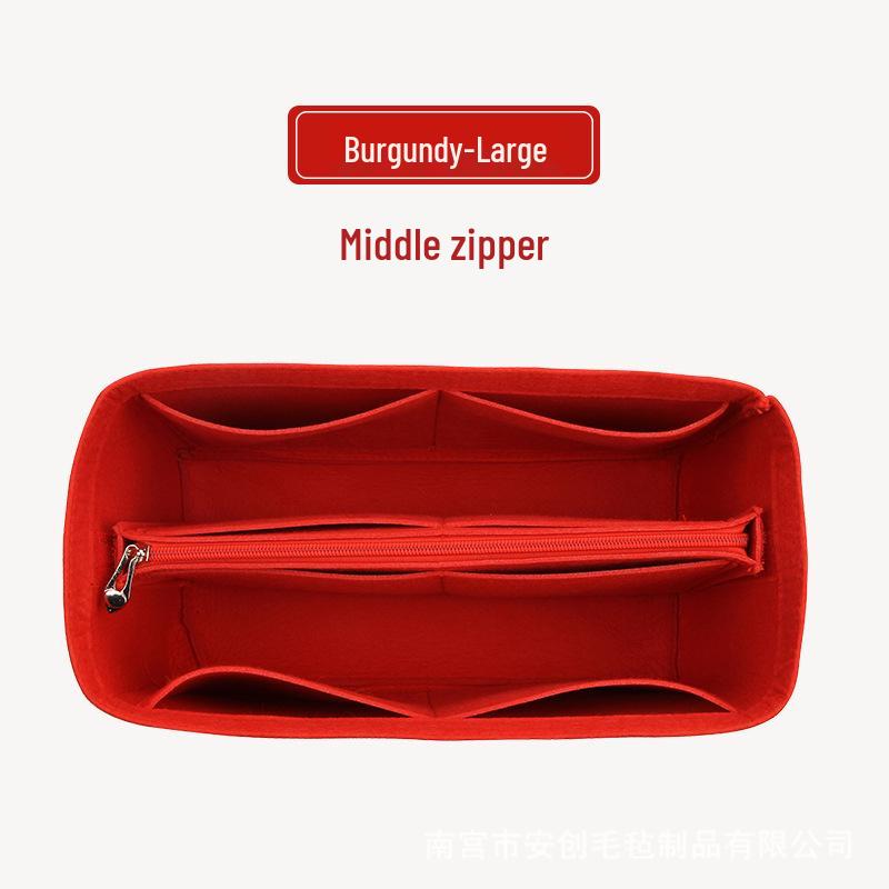 Custom Felt Cosmetic Bag Storage Organizer with Divider