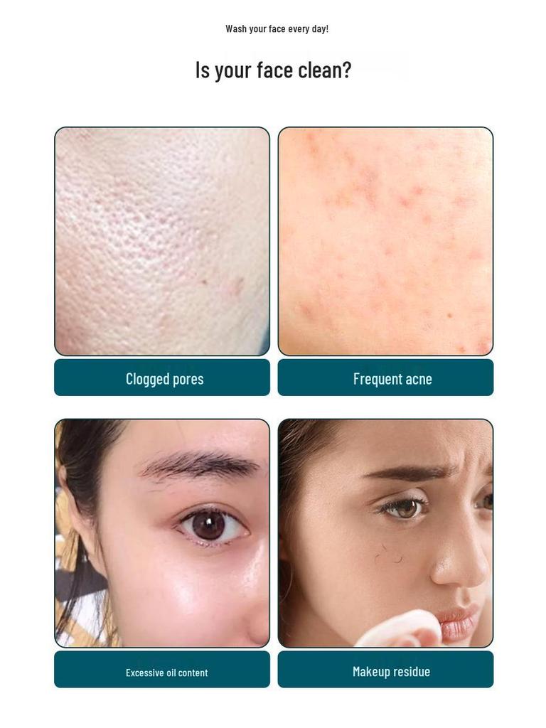 Multifunctional Electric Facial Cleansing Brush - Waterproof & Rechargeable