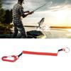 Fishing Lanyards Rope Retractable Safety Spring Coiled Ropes Keychain AccessoriesRed