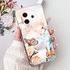 For Vivo Y39 5G Y300i 5G / Vivo V2436 V2444A Back Cover Girly Fashion Flower Butterfly Painting Case Soft Clear Silicone Funda