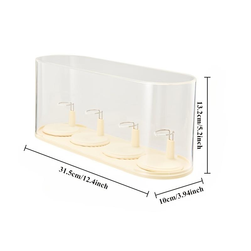 1Pc blind box storage box suitable for mini labubu4.0 transparent tape rack and small statue storage box