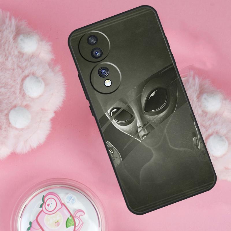 Alien Kawaii Art Case For Huawei Honor Magic5 Lite 50 70 X7 X8 X9 P20 P40 P30 Pro P Smart 2019 Nova 9 Cover