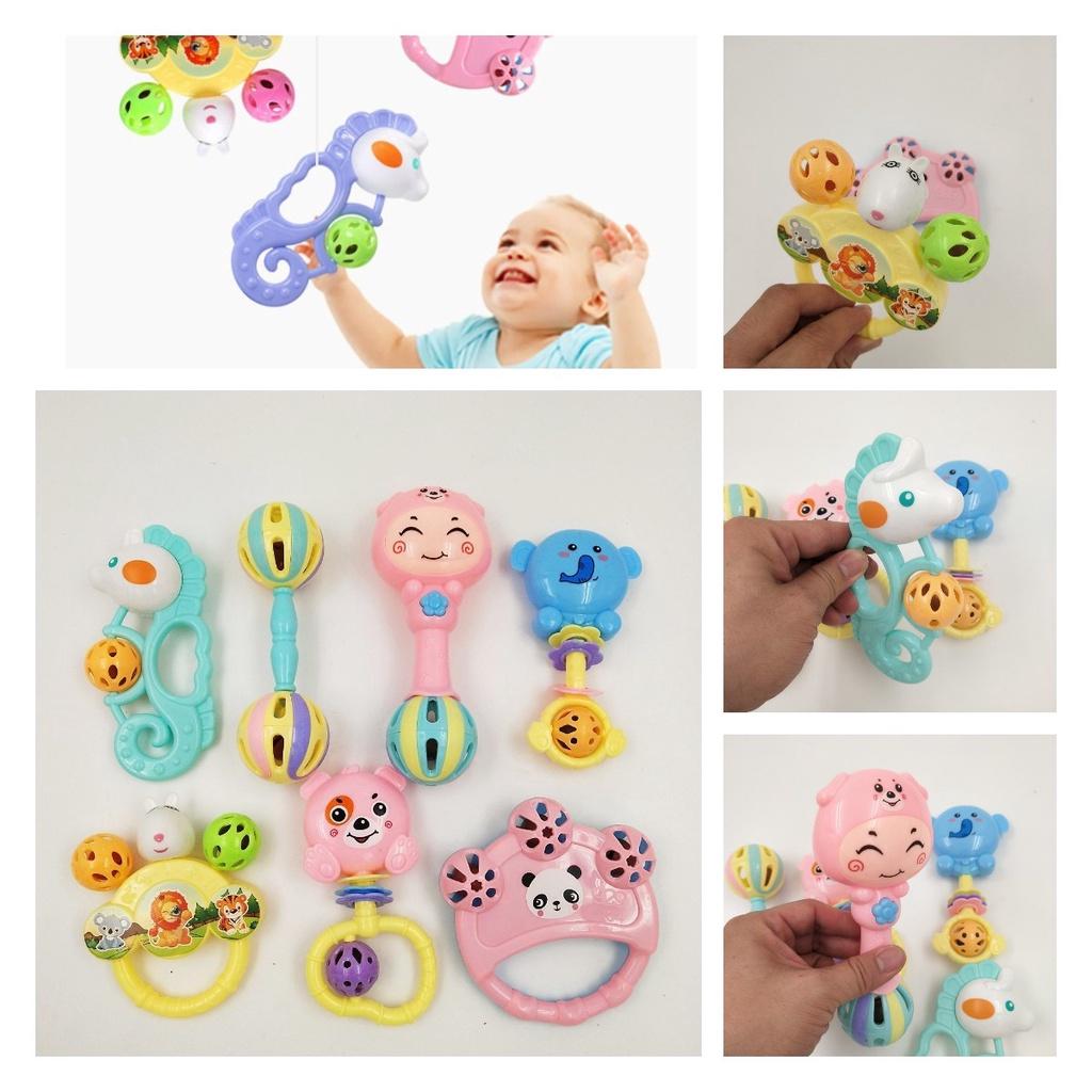 7pcs Eco-friendly Baby Teething Toys Set For 0-6 Months Non-toxic And Safe