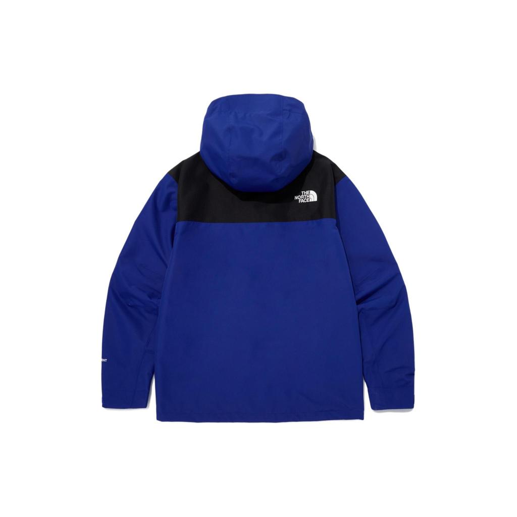 The North Face Mountain Peak Jacket Logo Embroidered Spliced Zipper Hooded Long Sleeve Jacket Men Jacket Dark-Blue NJ2HQ01D