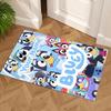 Bluey Customized Name Floor Mat Perfect for Decorate room Study room Game Room Dormitory Antislip Carpet Anime Office Decor Gift for Festivals