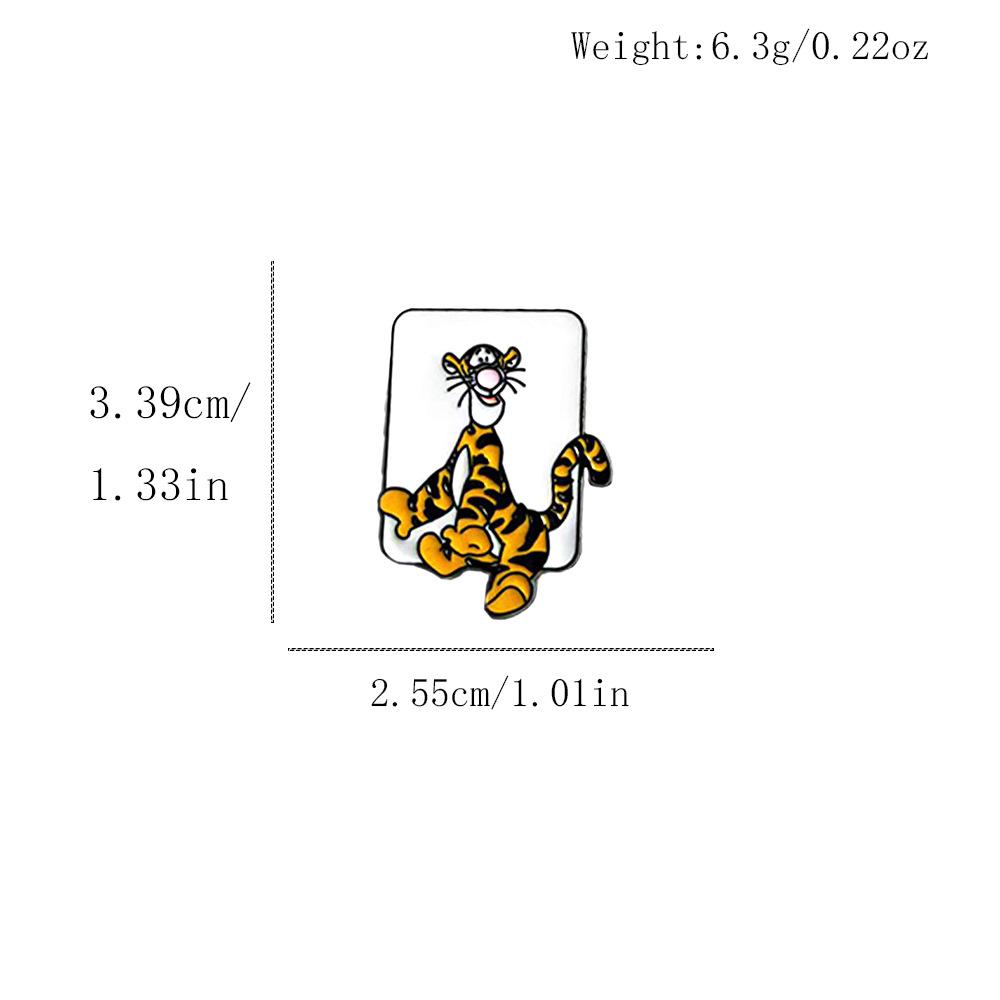 Cross-border Winnie the Pooh Badge: Cute Tigger & Piglet Alloy Brooch Anime Pin