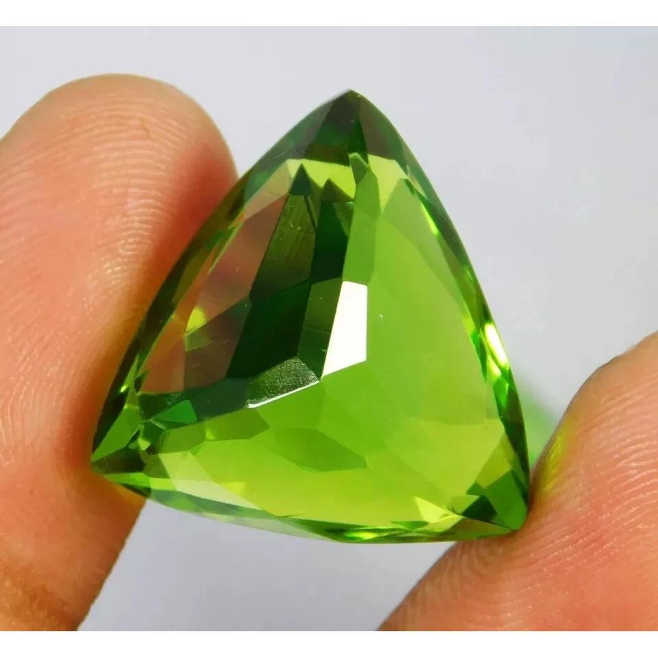Natural Green Peridot Topaz Big Brazilian 100 Ct Certified Beautiful Gemstone