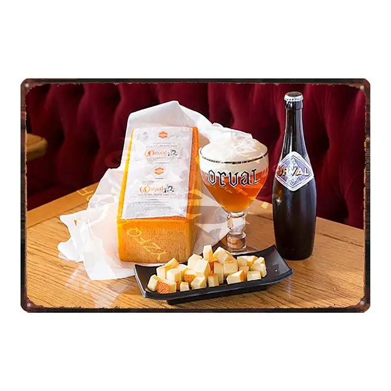 Belgian Beer Orval Metal Tin Signs Retro Shabby Chi Plates For Wall Bar Home Pub Art Kitchen Coffee Decor 30X20CM DU-8523B