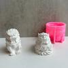 Crystal Epoxy Resin Mold 3D Lion Silicone Candle Mold Plaster Resin Mold Aromatherapy Candle Making Tool Home Decoration