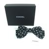 Excellent CHANEL hair accessory Black White silk Women AAA821 25P Used