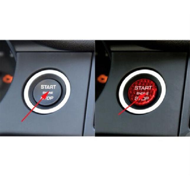 For Range Rover L405 2013-2017 Red Dry Carbon Fiber Start Button Ignition Switch