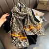 new fashion versatile autumn brocade silk scarf women's scarf shawl