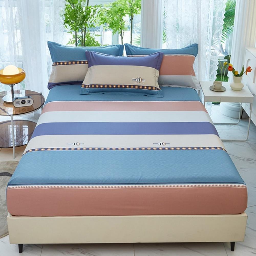 Cotton Mattress Single Piece Pure Cotton Bedspread 1.8 Meters Non-slip Mattress Mattress Cover Crib Brown Mattress Fully Enclosed Protective Cover
